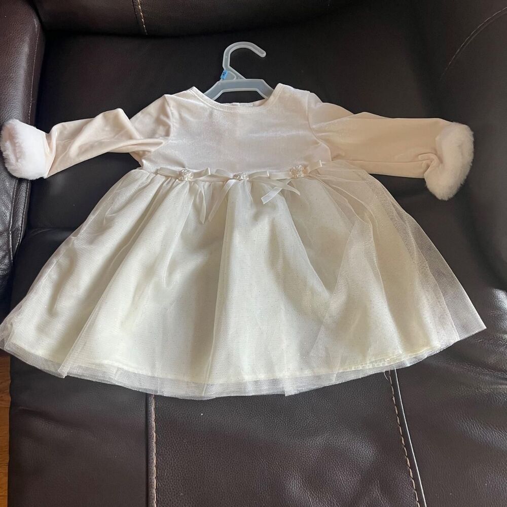 Unbranded Cream and White Dress